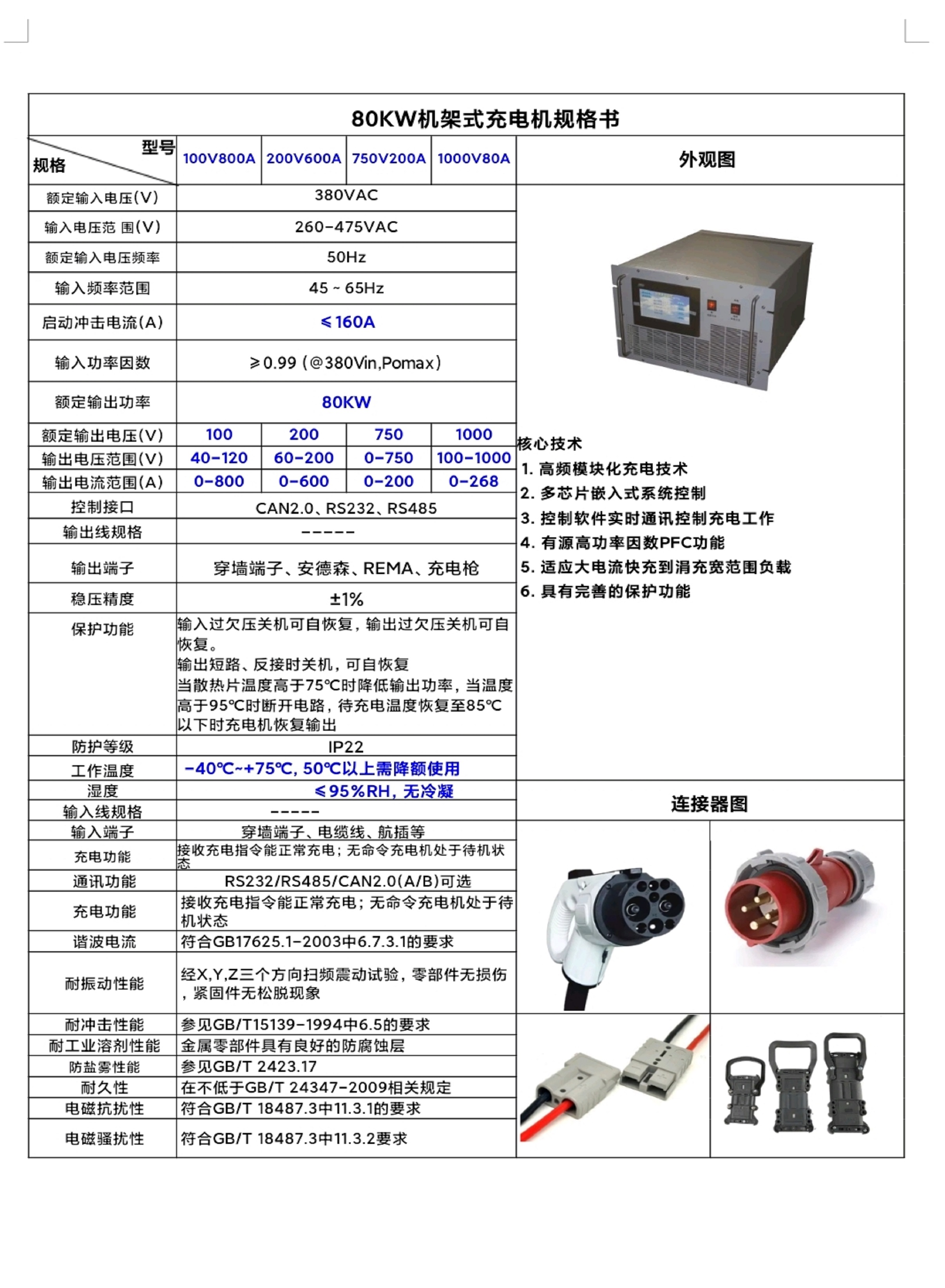 80KW非车载充电机