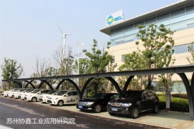 中江高速东升服务区新置8座充电桩